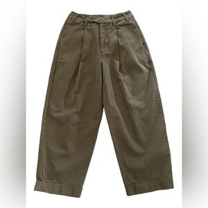 Free People Olive Wide Leg Pants